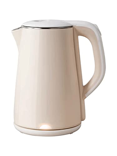 RBUDSPOLF Elektrischer Wasserkocher, Wasserkocher aus Edelstahl, schnell gegen Kochen und Trockenkochen, kalter Touchscreen, 1,8 l, 1,5 kW/Weiß RBUDSPOLF Elektrischer Wasserkocher, Wasserkocher aus Edelstahl, schnell gegen Kochen und Trockenkochen, kalter Touchscreen, 1,8 l, 1,5 kW/Weiß von RBUDSPOLF
