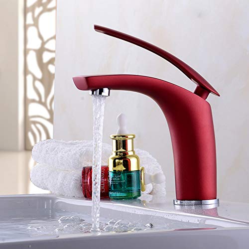 Waschbeckenarmatur Waschbeckenarmaturen Lackierte Waschbeckenarmaturen Warm- Und Kaltmischer Waschbeckenarmatur Messing Roter Wasserhahn Kran Waschbeckenarmatur Waschbeckenarmaturen Lackierte Waschbeckenarmaturen Warm- Und Kaltmischer Waschbeckenarmatur Messing Roter Wasserhahn Kran von RBUDSPOLF