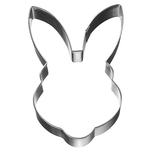 Birkmann 1010721010 Ausstechform Hasenkopf 2,7 cm, Kunststoff, Grau, 7 cm von RBV Birkmann