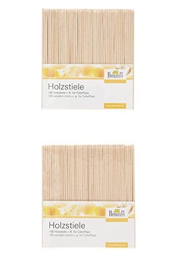 B00D2QUAHC Birkmann Holzstiele für Cake-Pops oder Eis, 100 Stück von RBV Birkmann