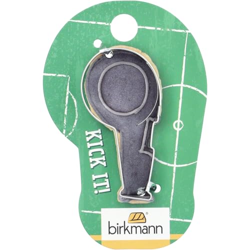 Birkmann, Ausstechform Pfeife, Edelstahl, 5,3 cm, auf Card Board, passend zur EM, Trillerpfeife Birkmann, Ausstechform Pfeife, Edelstahl, 5,3 cm, auf Card Board, passend zur EM, Trillerpfeife von Birkmann