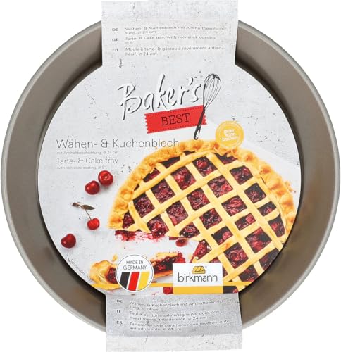 Birkmann, Baker’s Best Wähen- /Kuchenblech, Ø 24 cm, beste Antihaftbeschichtung, PFOA-frei, Made in Germany, 886292 von Birkmann