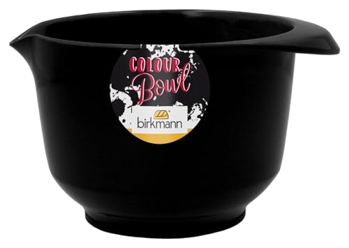 Birkmann, Colour Bowls, Rühr- und Servierschüssel, 1,0 Liter, Schüssel aus Melamin, kratzfest, standfest, nachhaltig, schwarz, 709003 von Birkmann