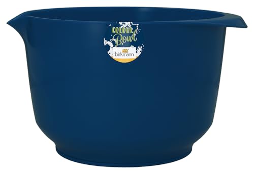 Birkmann, Colour Bowls, Rühr- und Servierschüssel, 4,0 Liter, Schüssel aus Melamin, kratzfest, standfest, nachhaltig, dunkelblau, 709195 von Birkmann