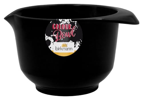 Birkmann, Colour Bowls, Rühr- und Servierschüssel, klein, 0,75 Liter, Schüssel aus Melamin, kratzfest, standfest, nachhaltig, schwarz, 708945 von Birkmann