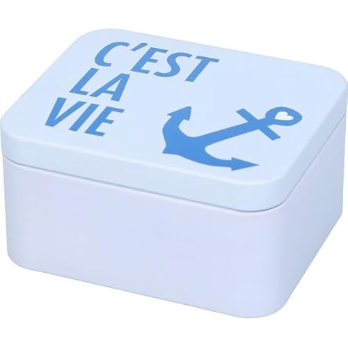 Birkmann, Geschenkbox, Scandic Blue, 12×10×6,2 cm, Weißblech, C'est la vie, 439764 von RBV Birkmann