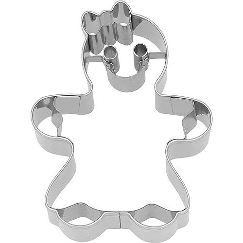 Birkmann, Plätzchen-Ausstechform Gingerwoman, 8 cm, Edelstahl, mit Innenprägung, hochwertige Qualität von RBV BIRKMANN