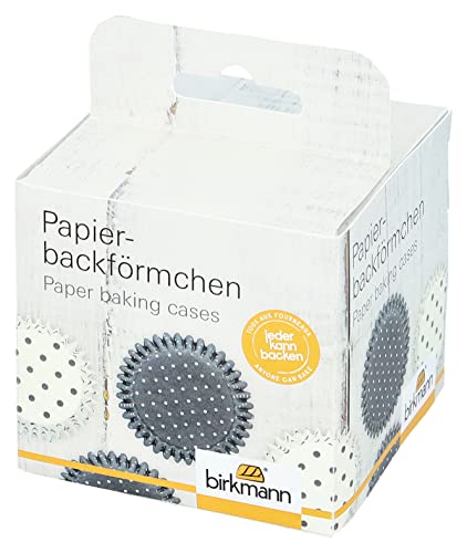 Birkmann, Papierbackförmchen, Colour Kitchen, grau, 100 Stück von RBV Birkmann