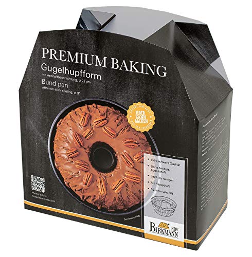 Gugelhupfform Premium Baking 22 cm Antihaftbeschichtung Backform Kuchenform von Birkmann