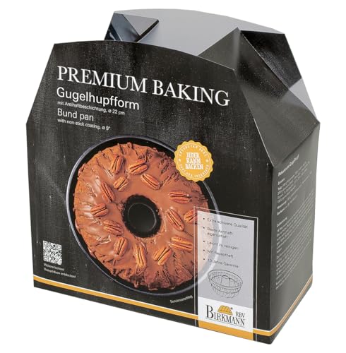 Birkmann, Premium Baking Obstbodenform, Ø 30 cm, Karbonstahl, Antihaftbeschichtung, 882072 von Birkmann