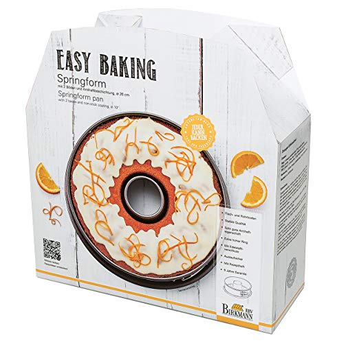 Birkmann RBV, 881044, Easy Baking, Springform mit zwei Böden, Ø 26 cm, Stahl, grau Birkmann RBV, 881044, Easy Baking, Springform mit zwei Böden, Ø 26 cm, Stahl, grau von RBV Birkmann