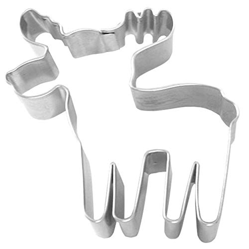 Birkmann 1010693410 Ausstechform Norweger Elch, Kunststoff, Grau, 5 x 3 x 2 cm von RBV Birkmann