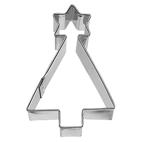 Birkmann 1010717410 Aussstechform Weihnachtsbaum geometrisch, 7,5 cm, Kunststoff, Grau, 5 x 3 x 2 cm von RBV Birkmann