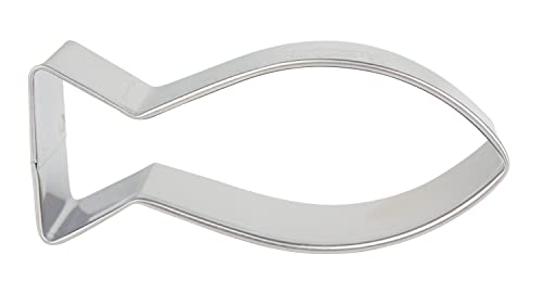 Birkmann 1010723310 Ausstechform Christenfisch, 7,5 cm, Edelstahl, Grau von Birkmann