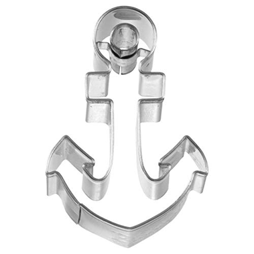 Birkmann 1010723910 Ausstechform Anker, 5,5 cm, Kunststoff, Grau, 5 x 3 x 2 cm von RBV Birkmann