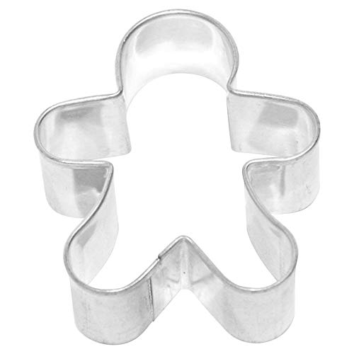 Birkmann 1010724410 Ausstechform Knuddel-Keks, Gingerman, 7 cm, Kunststoff, Grau, 5 x 3 x 2 cm von RBV Birkmann