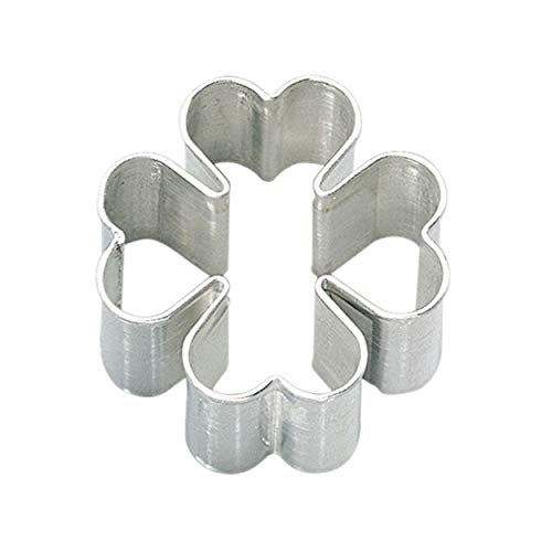 Birkmann 122123 Ausstechform Kleeblatt WeiÃ blech, 3,5 cm von RBV Birkmann