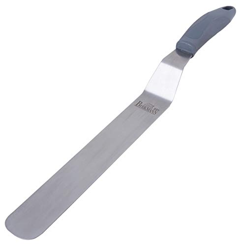 Birkmann, Easy Baking, Winkelpalette, Zum Auftragen und Glattstreichen, aus hochwertigem Edelstahl und mit Anti-Rutsch-Kunststoffgriff, Palettenlänge: 21 cm, Breite: 3,5 cm, 431034 von Birkmann