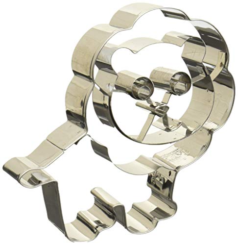 Birkmann Ausstechform Löwe, mit Innenprägung, Ausstecher, Plätzchenform, Keks, Plätzchen, Edelstahl, 8.5 cm, 195608 von RBV Birkmann