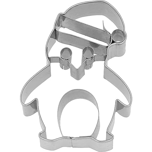 Birkmann Ausstechform Weihnachtspinguin, mit Innenprägung, Ausstecher, Plätzchenform, Keks, Plätzchen, Edelstahl, 7 cm, 199521 von RBV Birkmann