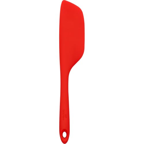 Birkmann Teigschaber XL Cherry Red 7,5cm x 1,5cm x 30,5cm Silikon mit Metallkern Colour Kitchen hitzebeständig bis 230 Grad Celsius 425583 von RBV Birkmann