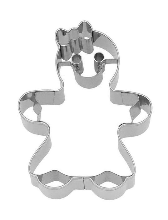 Präge-Ausstecher Gingerwoman 8 cm edelstahl von RBV Birkmann