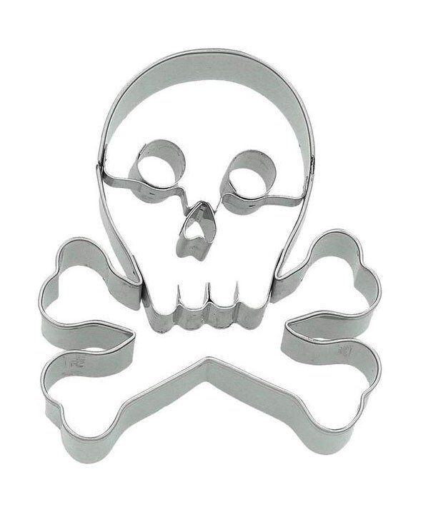 Präge-Ausstecher Totenkopf 8 cm edelstahl von RBV Birkmann