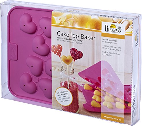 Birkmann 251564 CakePop Baker Love, Form zum Backen und Frosten, 18 Formen von Birkmann