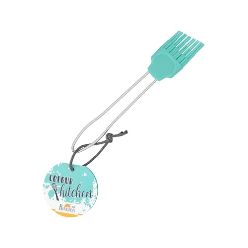 Birkmann, Colour Kitchen, universeller Backpinsel mit Silikonkopf und Griff aus Edelstahl, lebensmittelecht und hitzebeständig bis 230 °C, spülmaschinengeeignet, türkis, 18,5 x 3 cm, 422735 Birkmann, Colour Kitchen, universeller Backpinsel mit Silikonkopf und Griff aus Edelstahl, lebensmittelecht und hitzebeständig bis 230 °C, spülmaschinengeeignet, türkis, 18,5 x 3 cm, 422735 von Birkmann