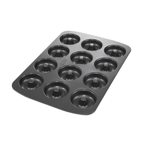 Birkmann, Easy Baking Mini-Donutblech, Ø 7 cm, 12-fach, Antihaftbeschichtung, mit Rezept, 881624 von RBV Birkmann