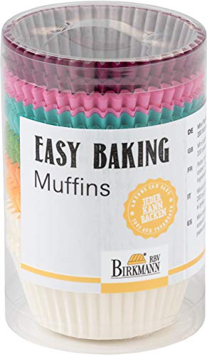 RBV Birkmann Easy Baking, Muffin-Papierförmchen, Ø 7 cm, 200 Stück, bunt RBV Birkmann Easy Baking, Muffin-Papierförmchen, Ø 7 cm, 200 Stück, bunt von RBV Birkmann