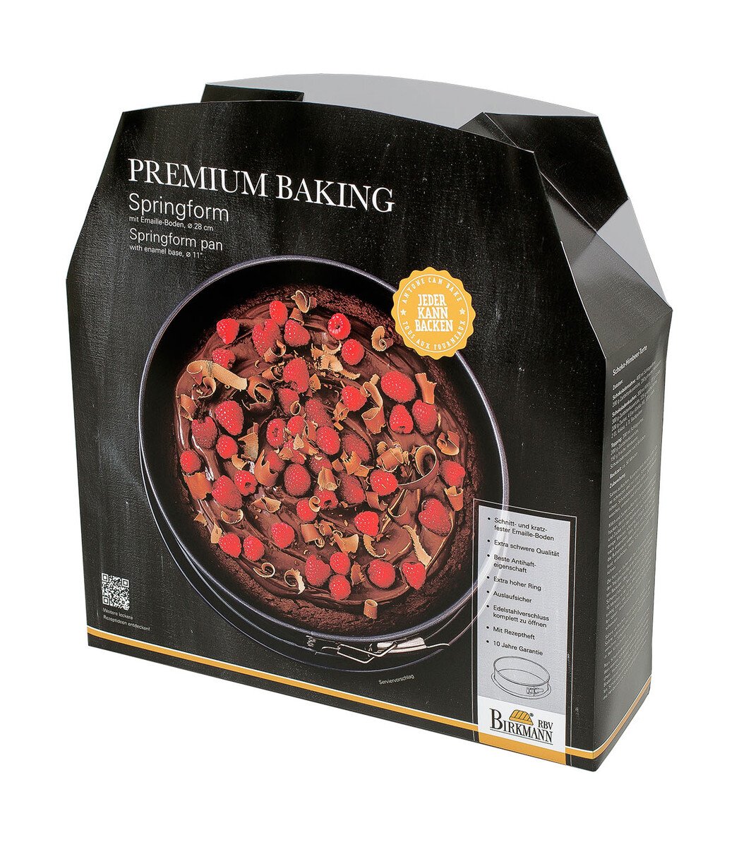 RBV Birkmann Springform 28 cm Premium Baking schwarz von RBV Birkmann