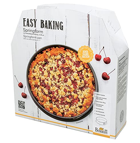 Birkmann, Easy Baking, Springform Ø 28 cm, runde Kuchenform mit hohem Rand, antihaft, auslaufsicher, 881037 von RBV Birkmann