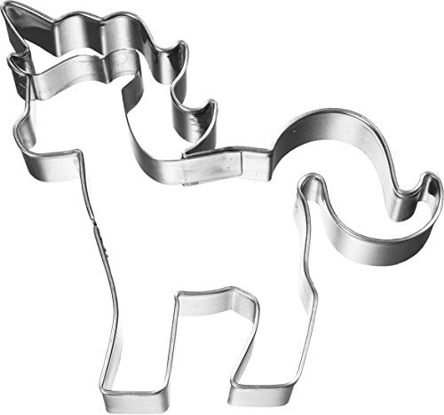 Birkmann 197381 Ausstechform Einhorn, Edelstahl 8,5 cm, 5 x 3 x 2 cm von Birkmann