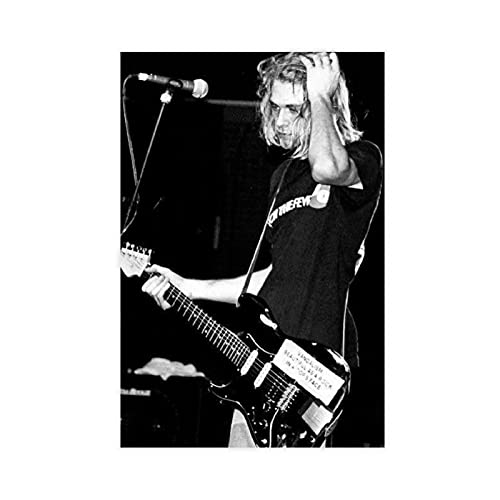 Kurt Cobain Vandalismus Strat Leinwand Poster Wandkunst Dekor Druck Bild Gemälde für Wohnzimmer Schlafzimmer Dekoration ungerahmt: 60 × 90 cm von RBYJ