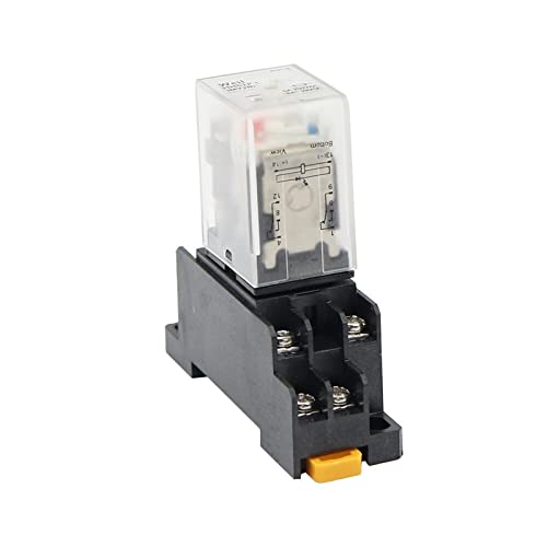 20set MY2NJ HH52P Kleines elektromagnetisches Relais DC/AC 12V 24V 110V 220V 380 Spule Allgemeine Zweck DPDT 8 Pin Micro Relais mit Sockel(Dc,12V) von RBYRLDSTY