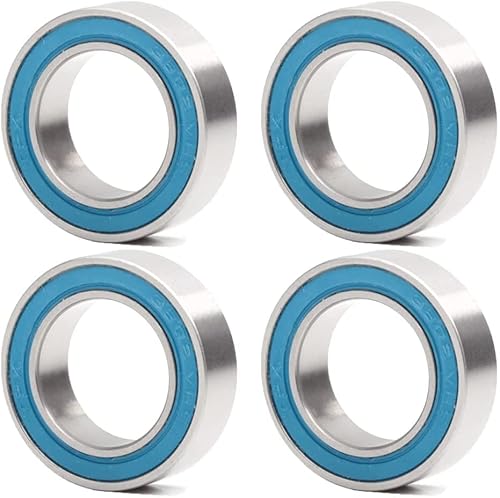 4 Stücke 3801-2RS MAX Lager 12 * 21 * 7mm Zweireihig Volle Kugeln Fahrrad Aufhängung Pivot Reparatur Teile 3801 2RS Kugellager(High 7mm) von RBYRLDSTY