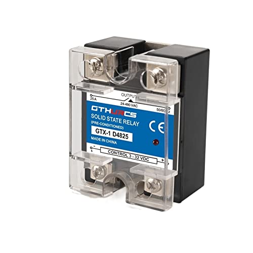 RBYRLDSTY SSR 10A bis 120A DA AA DD Einphasige DC-Steuerung AC 3-32VDC-Steuerung 220V AC 10DA 25DA 40DA Halbleiterrelais DC-AC 25A 40A 40A(DA(DC-AC),25A) von RBYRLDSTY