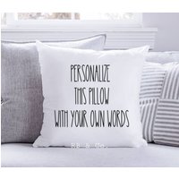 Individuelles Kissen Personalisiertes Dekokissen | 18x18 Insert + Cover von RBandCoPillows