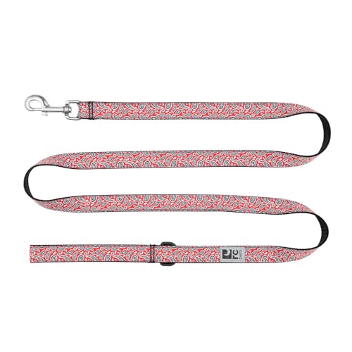 RC Pets Hundeleine, 1,8 m lange Leine mit strapazierfähigem Griff, reflektierendem Etikett und Zubehörring, 2,5 cm breit, weiches Gurtband, Rebellenrot RC Pets Hundeleine, 1,8 m lange Leine mit strapazierfähigem Griff, reflektierendem Etikett und Zubehörring, 2,5 cm breit, weiches Gurtband, Rebellenrot von RC Pet Products