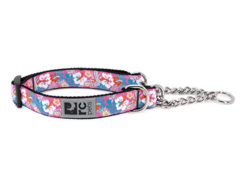 RC Pets Martingale-Trainingshalsband, 1,9 cm, Größe S, Hibiskus von RC Pet Products