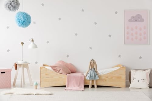 Kinderbett B3 aus Sperrholz, 80 x 200 cm, mit Lattenrost, moderner Stil von RC ROOM COLOREE for kids