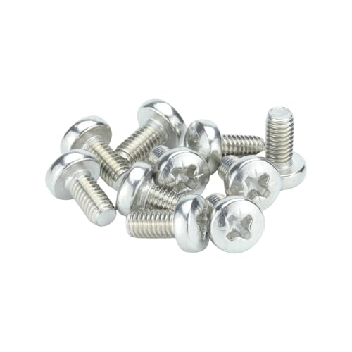 M3 (3 mm x 12 mm) Pozi Flachkopf-Maschinenschrauben – Edelstahl der Güteklasse A2 (20 Stück) von RC Screws