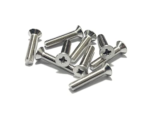 M5 (5 mm x 20 mm inkl. Kopf) Pozi Senkkopf-Maschinenschrauben – Edelstahl der Güteklasse A2 (20 Stück) von RC Screws