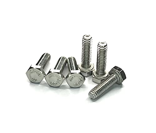 M8 (8 mm x 30 mm) Sechskantschrauben (Vollgewindeschrauben) – Edelstahl der Güteklasse A2 (20 Stück) von RC Screws