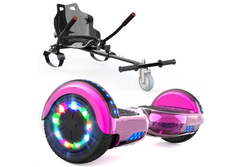 RCB TECH Balance Scooter Kart Set, 6,5 Zoll Hoverboard mit Sitz für Kinder, Hoverboard mit Go-Kart, 120,00 W, 15 km/h, bis zu 10 km Reichweite, keine Straßenzulassung RCB TECH Balance Scooter Kart Set, 6,5 Zoll Hoverboard mit Sitz für Kinder, Hoverboard mit Go-Kart, 120,00 W, 15 km/h, bis zu 10 km Reichweite, keine Straßenzulassung von RCB TECH