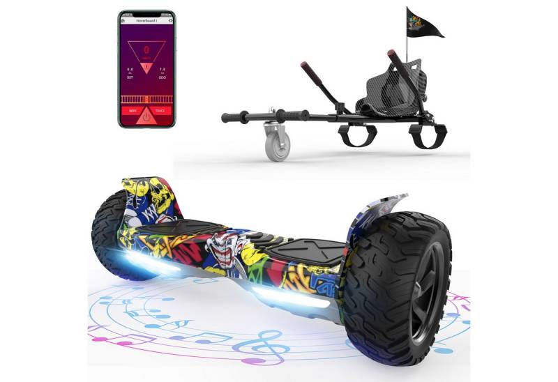 RCB TECH Balance Scooter Kart Set, 8,5'' Off-Road SUV Hoverboard mit Sitz, Go-Kart, APP, Bluetooth RCB TECH Balance Scooter Kart Set, 8,5'' Off-Road SUV Hoverboard mit Sitz, Go-Kart, APP, Bluetooth von RCB TECH