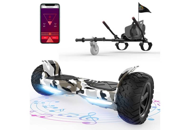 RCB TECH Balance Scooter Kart Set, 8,5'' Off-Road SUV Hoverboard mit Sitz, Go-Kart, APP, Bluetooth RCB TECH Balance Scooter Kart Set, 8,5'' Off-Road SUV Hoverboard mit Sitz, Go-Kart, APP, Bluetooth von RCB TECH
