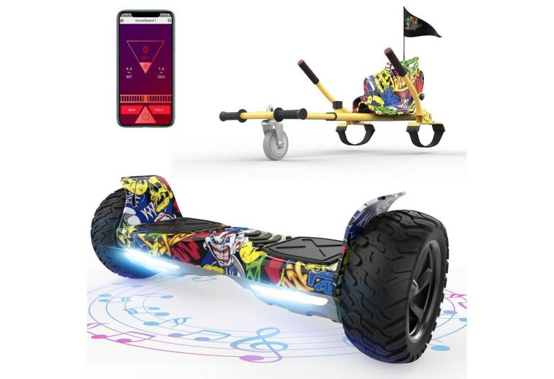 RCB TECH Balance Scooter Kart Set, 8,5'' Off-Road SUV Hoverboard mit Sitz, Go-Kart, APP, Bluetooth RCB TECH Balance Scooter Kart Set, 8,5'' Off-Road SUV Hoverboard mit Sitz, Go-Kart, APP, Bluetooth von RCB TECH