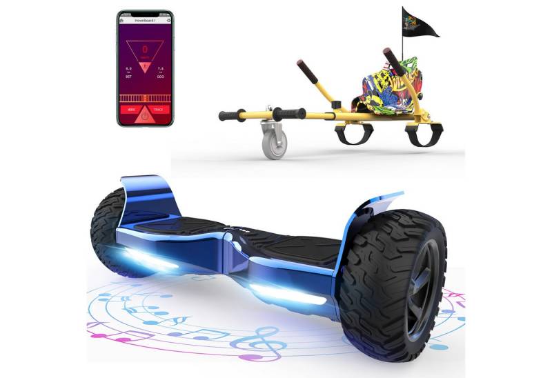 RCB TECH Balance Scooter Kart Set, 8,5'' Off-Road SUV Hoverboard mit Sitz, Go-Kart, APP, Bluetooth RCB TECH Balance Scooter Kart Set, 8,5'' Off-Road SUV Hoverboard mit Sitz, Go-Kart, APP, Bluetooth von RCB TECH